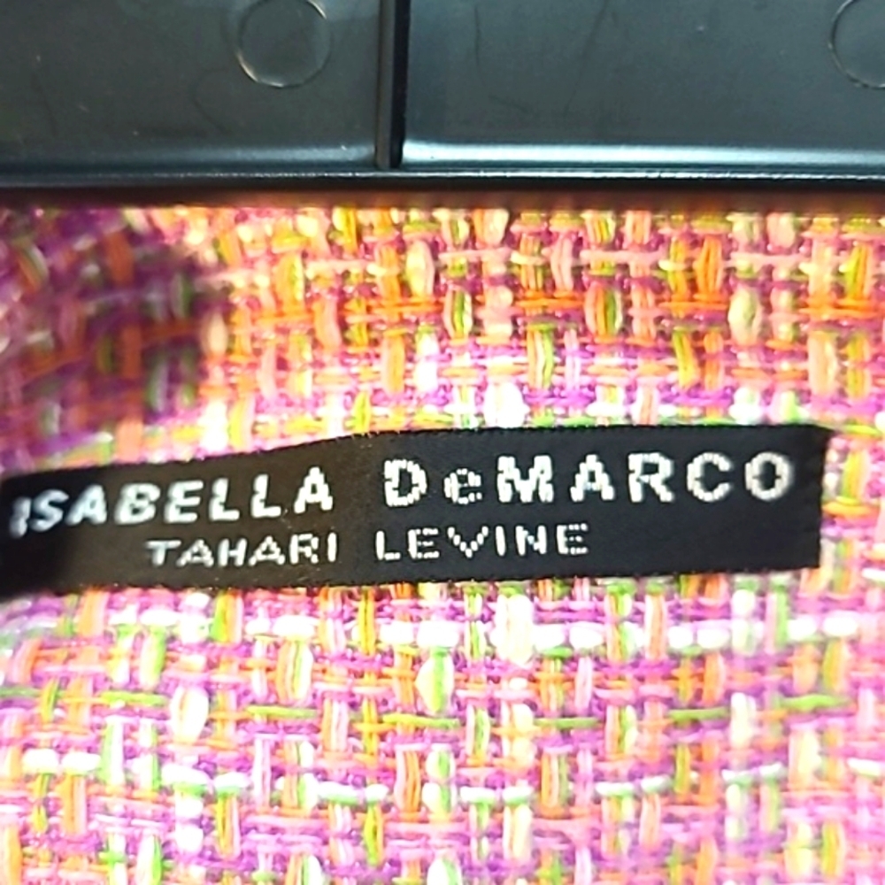 Isabella DeMarco Pink Tweed Knee-length Skirt, Size 14 - Picture 8 of 9